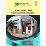 Admissions Open - MS in Packaging Technology