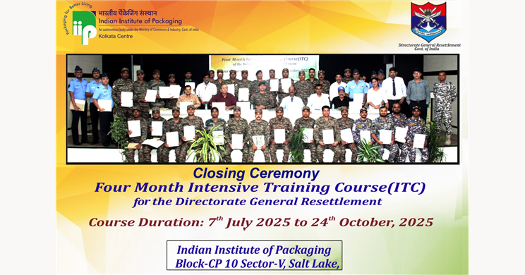 IIP Kolkata: Closing Ceremony of the Four Months Intensive Training Course( ITC) for the Directorate General Resettlement (7th July - 24th October, 2025)